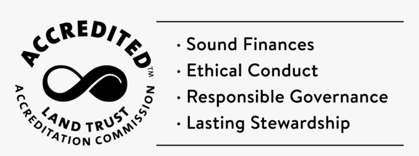 Seal Black Bulleted Horizontal Tranbk - Accredited Land Trust, HD Png Download