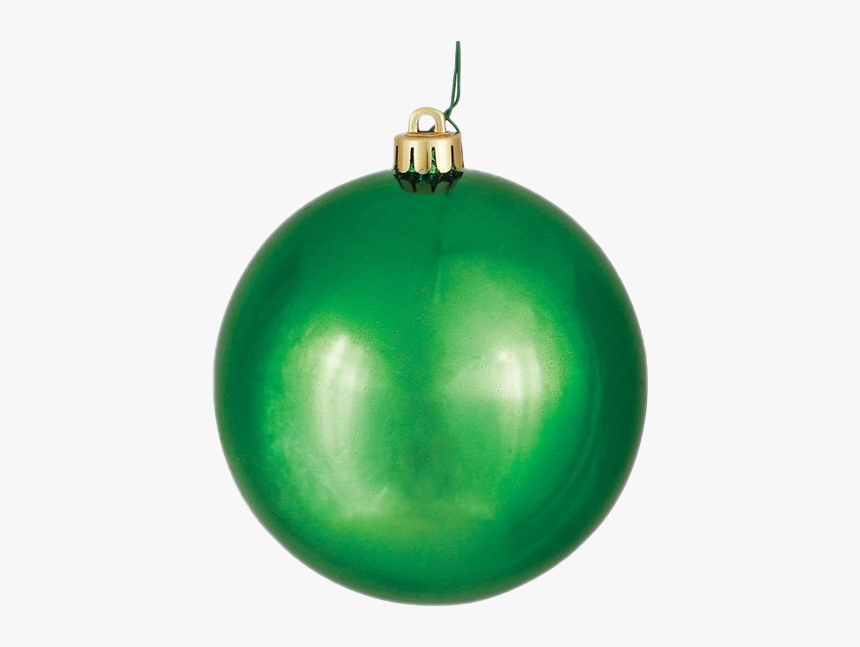 Single Green Christmas Ball Png Photos - Green Ornament, Transparent Png