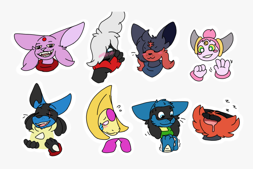 A Batch Of A World Of Nightmares Character Expressions, - Cartoon, HD Png Download