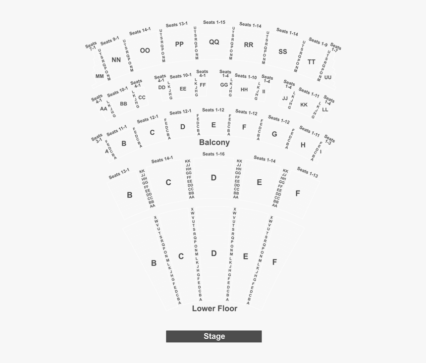 The Phantom Of The Opera Tickets At Music Hall At Fair - Queen Elizabeth Theatre Seating From Above, HD Png Download