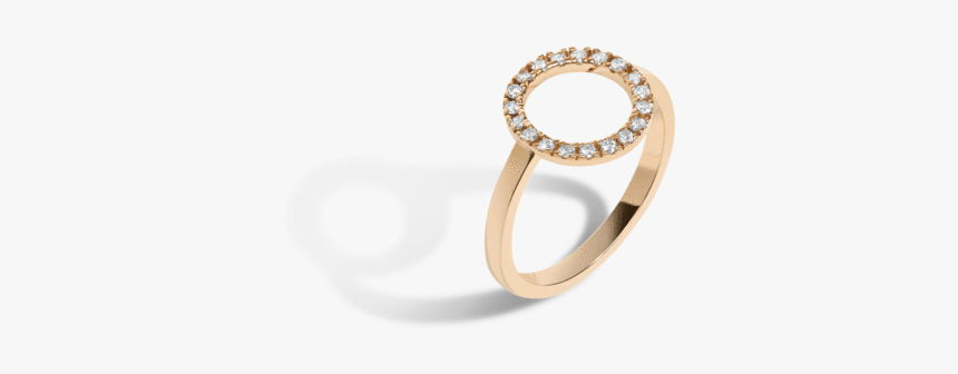 Diamond Circle Ring With White Diamonds - Engagement Ring, HD Png Download