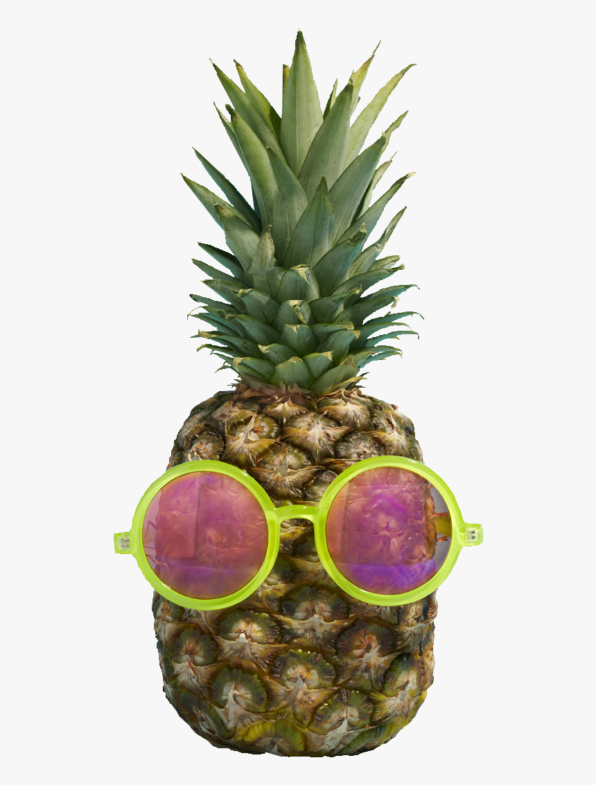 Beauty With Sunglasses - Pineapple With Sunglasses Png, Transparent Png
