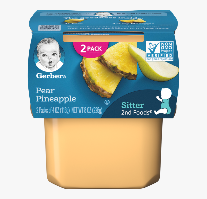 2nd Foods Pear Pineapple - Gerber Sweet Potato Turkey, HD Png Download