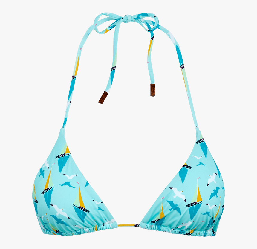 Women Triangle Printed - Swimsuit Top, HD Png Download