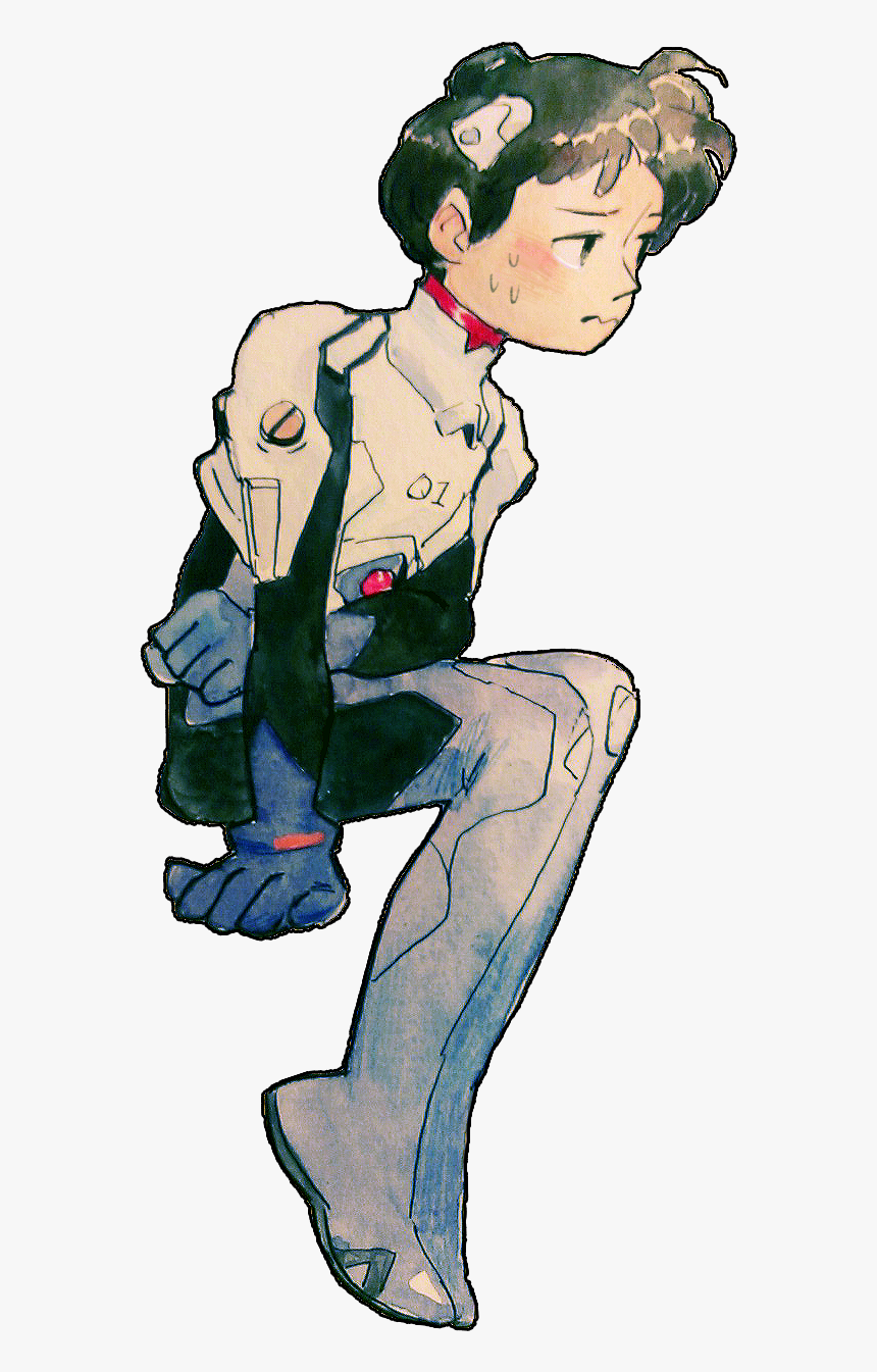 That Crazy Ikari Boy Needs Therapy Png Shinji Ikari - Cartoon, Transparent Png