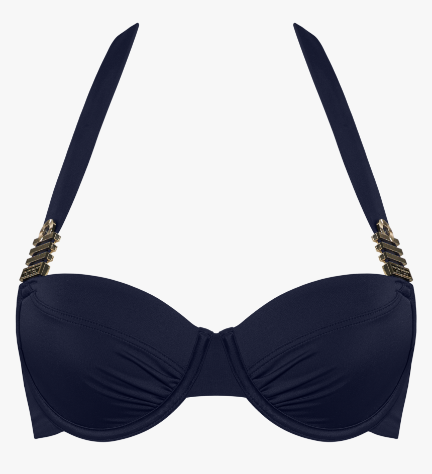 Royal Navy Plunge Balcony Bikini Top - Swimsuit Top, HD Png Download