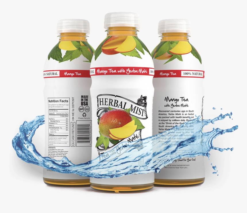 Water Splash Bottle - Plastic Bottle, HD Png Download