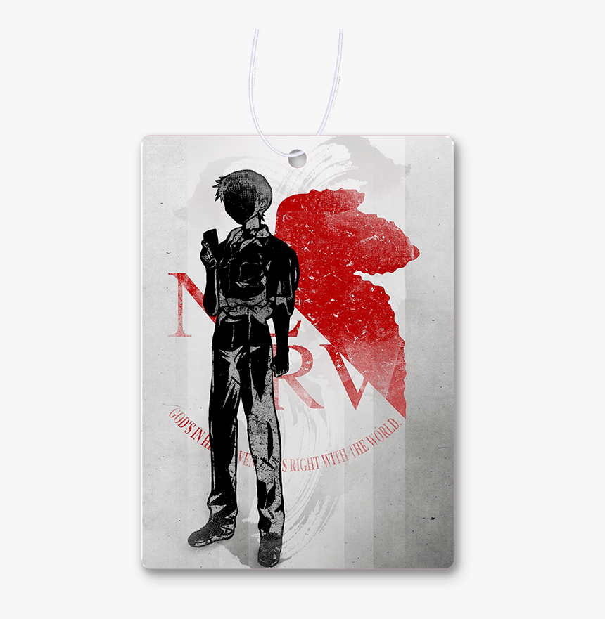 Crimson Shinji Air Freshener - Nerv, HD Png Download