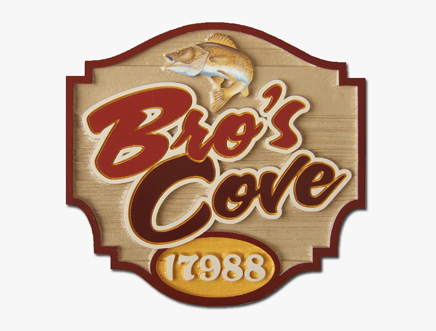 Bro S Cove Sign - Label, HD Png Download