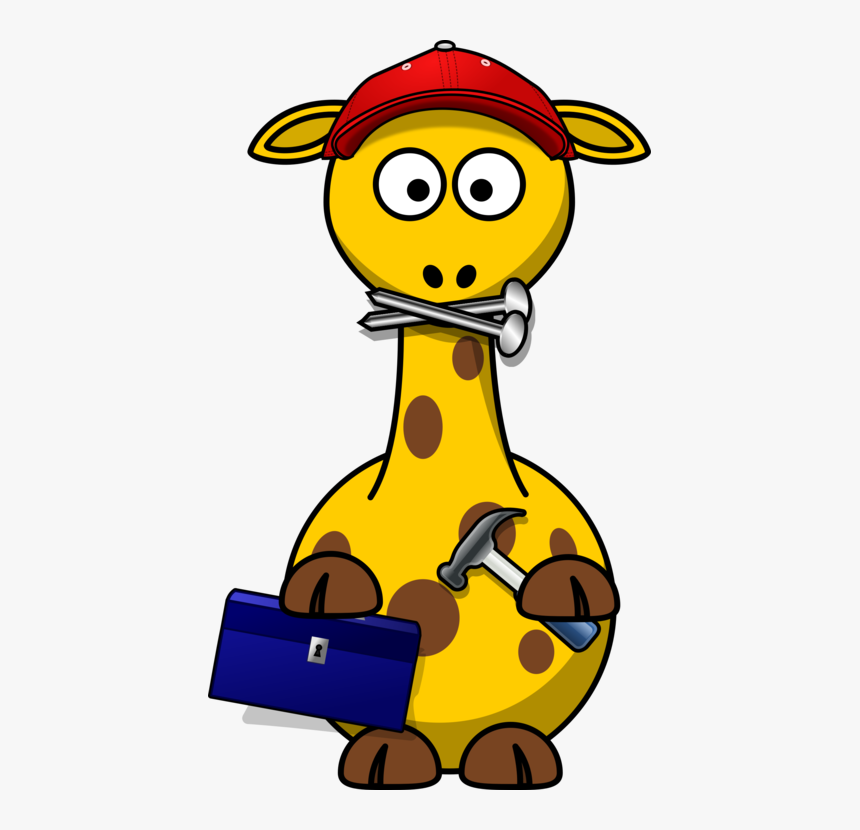 Smiley,area,yellow - Cartoon Giraffe, HD Png Download