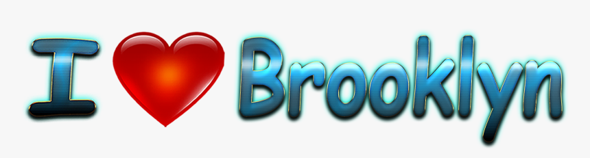 Brooklyn Love Name Heart Design Png - Love, Transparent Png