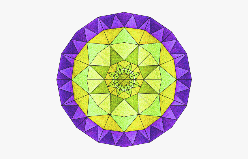 Abstract Paper Patterned Circle Yellow And Purple - Centro Cultural Senzala De Capoeira, HD Png Download