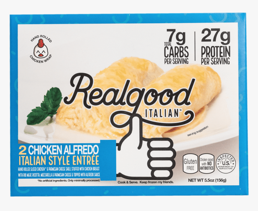 Chicken Alfredo Italian Entree - Real Good Enchilada, HD Png Download
