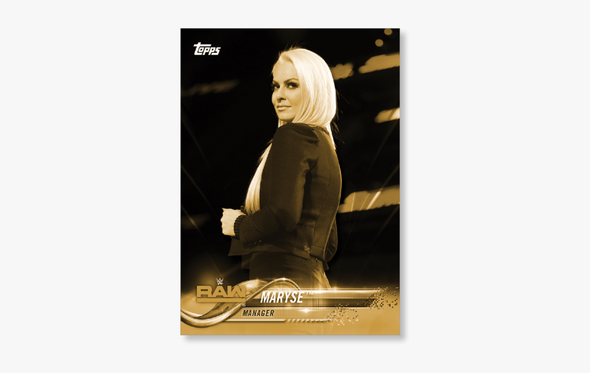 2018 Topps Wwe Maryse Base Poster Gold Ed - Poster, HD Png Download