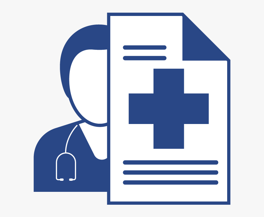 Icon Of Clinician With Piece Of Paper With The Medical, HD Png Download