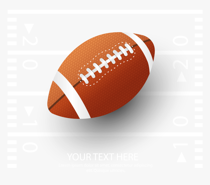 Transparent American Football Ball Png - Rugby And Football Background, Png Download