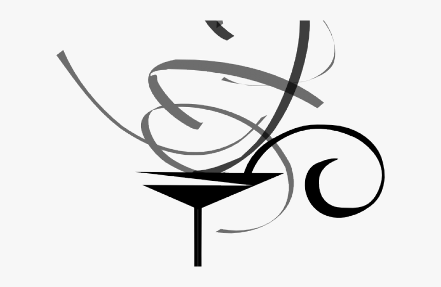 Martini Clipart Vector - Martini Glass Clip Art, HD Png Download