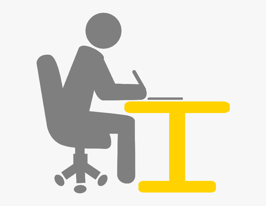 Silhouette Tired Office Worker Clipart , Png Download - Tired Office Worker Silhouette, Transparent Png
