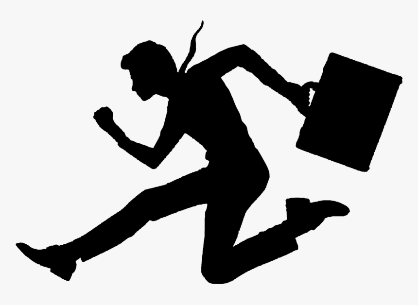To Work Business Hurry Up Free Photo - Going Missing In Action, HD Png Download