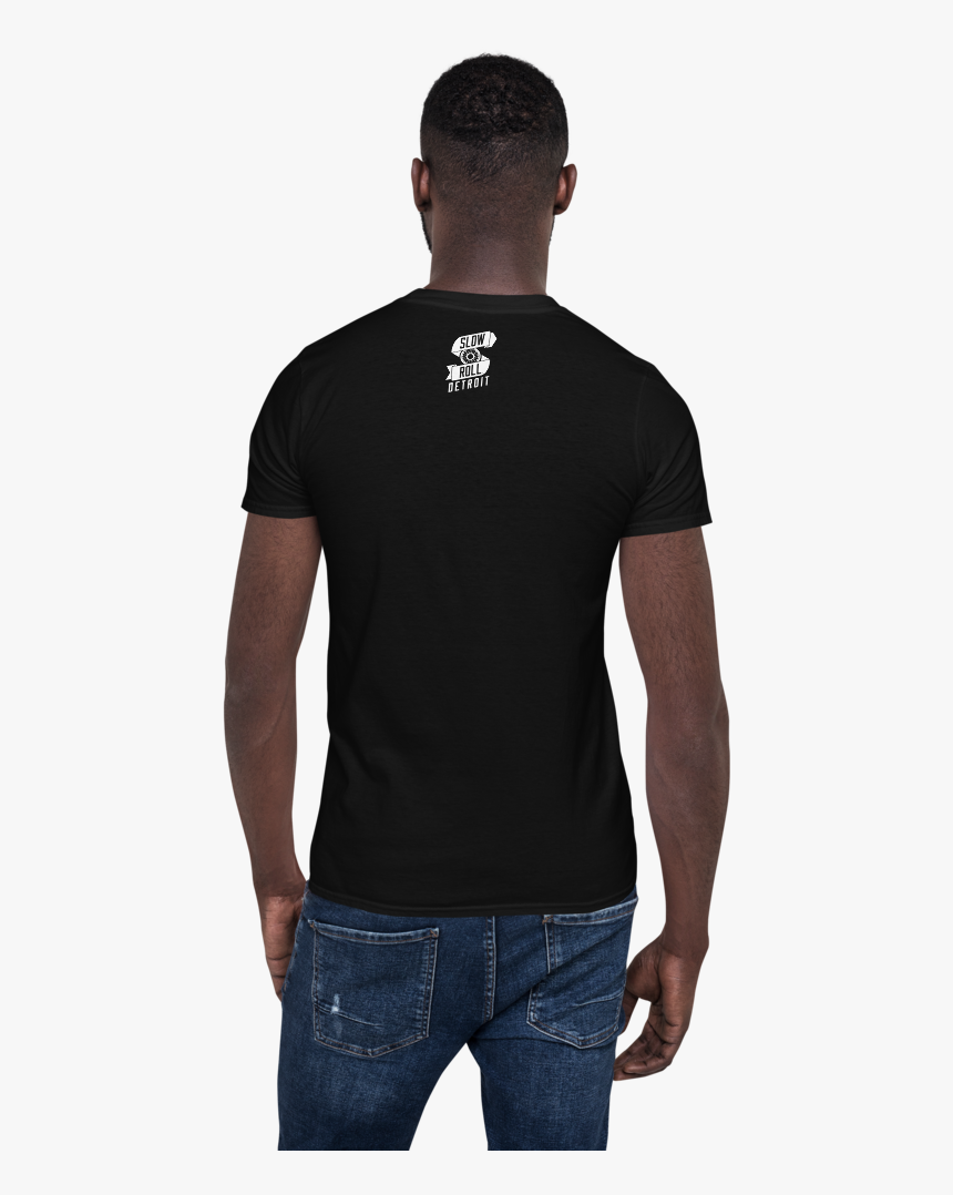 Get Right Slow Roll Detroit White Cut Mockup Back Mens - T-shirt, HD Png Download