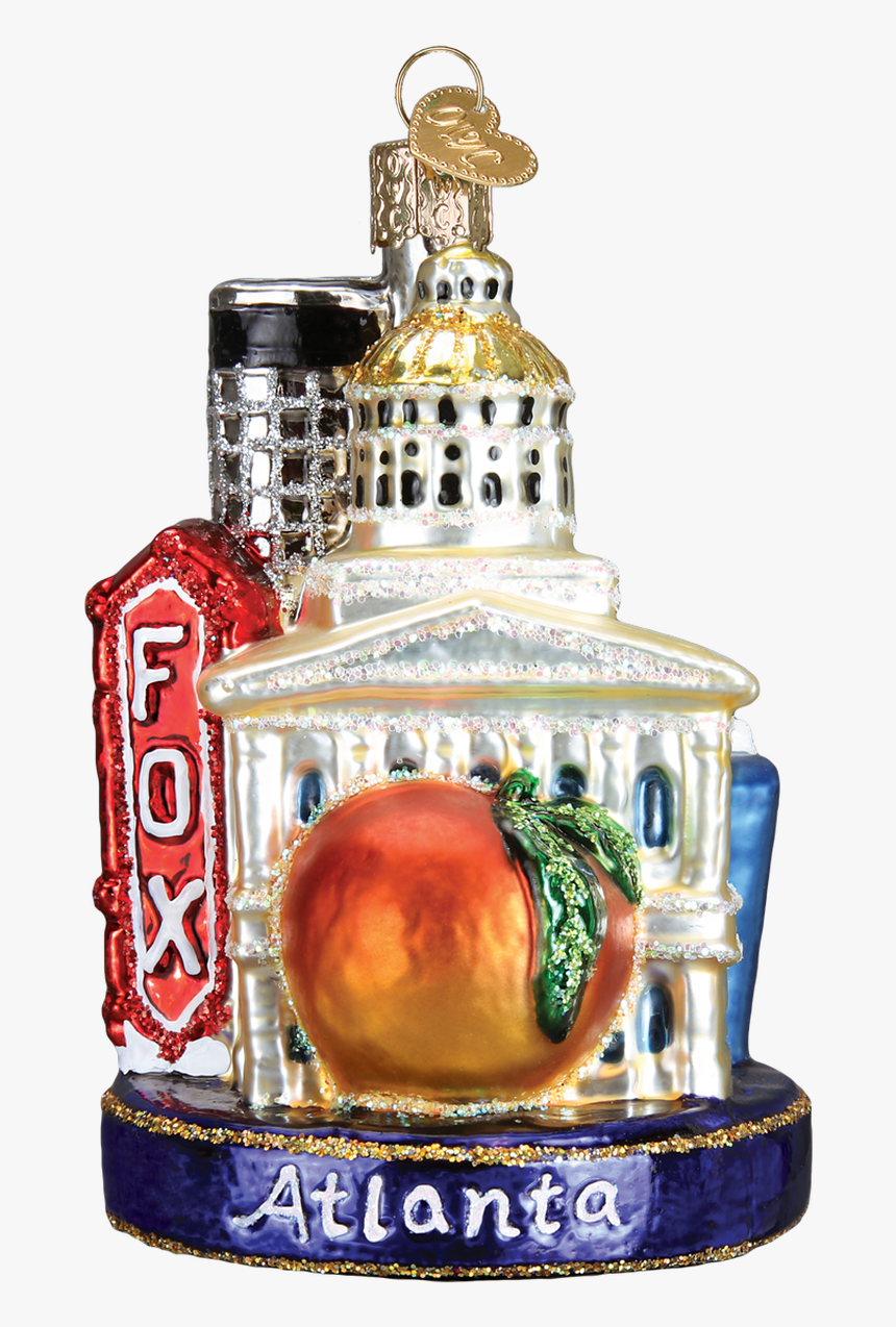 Atlanta Landmarks Glass Ornament - Atlanta Ornament, HD Png Download