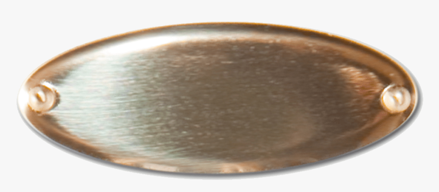 Bright Gold Brass Oval Plate - Wood, HD Png Download
