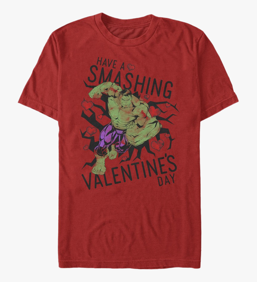 Have A Smashing Valentine S Day Incredible Hulk T-shirt - Active Shirt, HD Png Download
