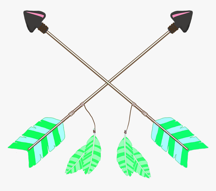 Transparent Feathers Clipart - Arrow And Feather Clipart, HD Png Download