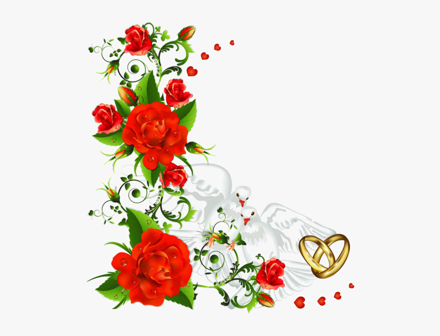 Thumb Image - Rose Flower Border Png Hd, Transparent Png