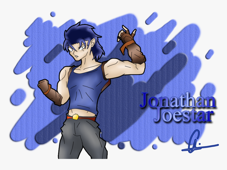 Blue Cartoon Vertebrate Fictional Character Purple - Jonathan Joestar Jojo Memes, HD Png Download