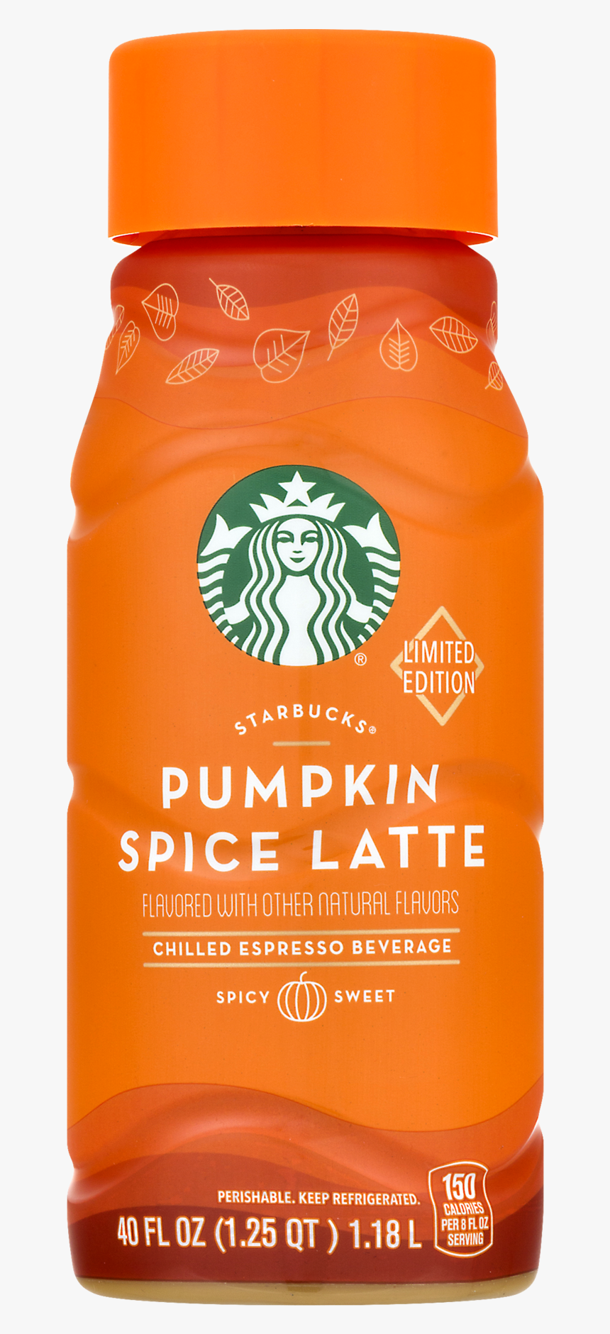 Starbucks Pumpkin Spice Png - Starbucks Pumpkin Spice Latte Bottle, Transparent Png