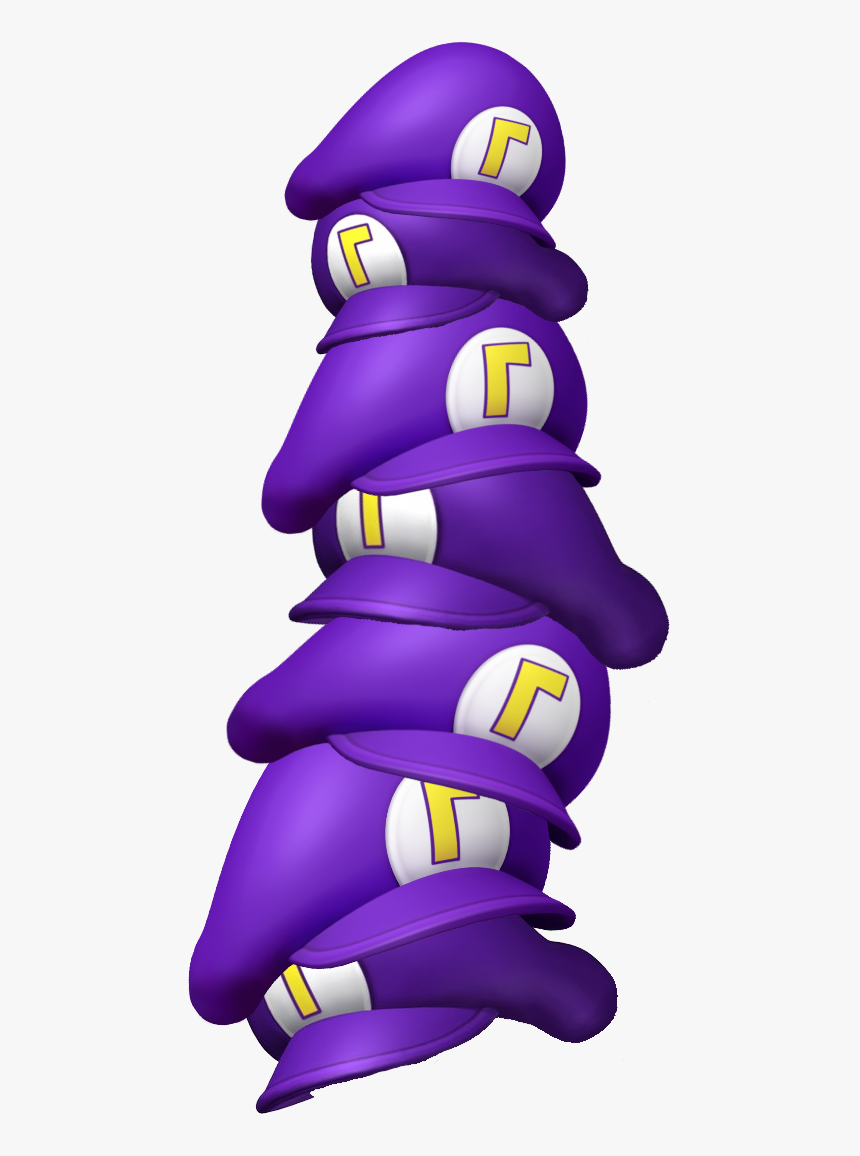 Waluigi’s Hat On Waluigi’s Hat On Waluigi’s Hat On - Cartoon, HD Png Download