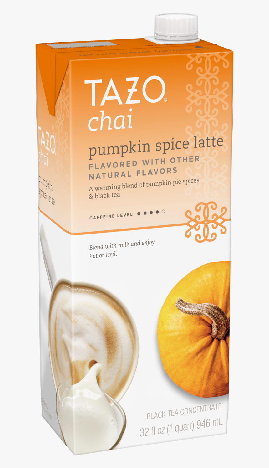 Tazo Chai Pumpkin Spice Latte 32oz - Tazo, HD Png Download
