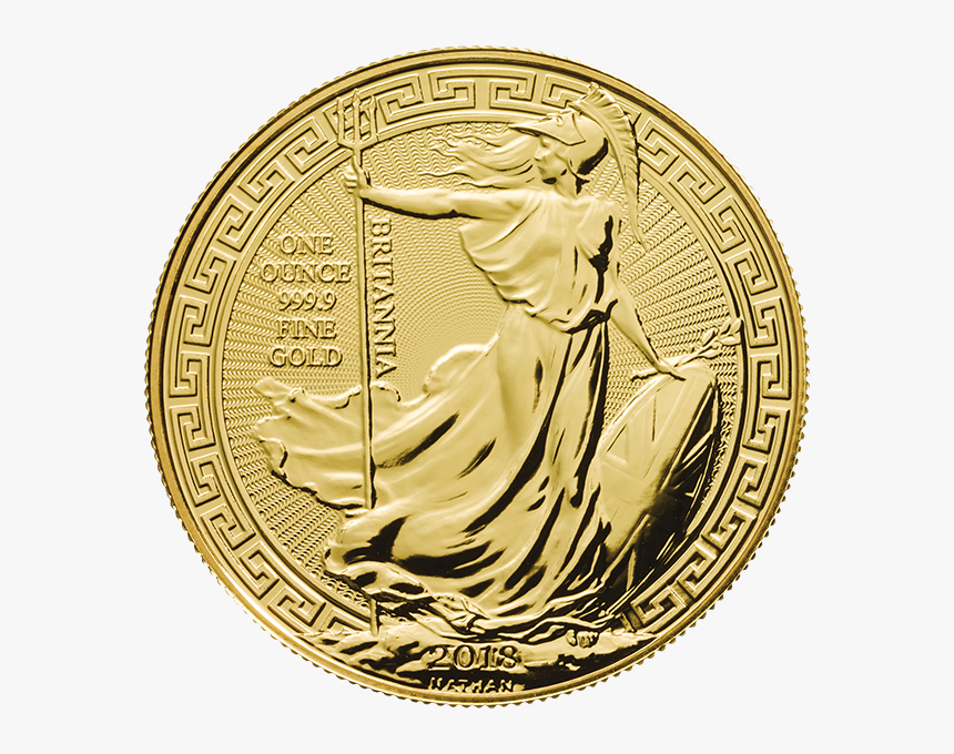 Gold Britannia With Oriental Border Front - 1 Ounce Gold Britannia, HD Png Download