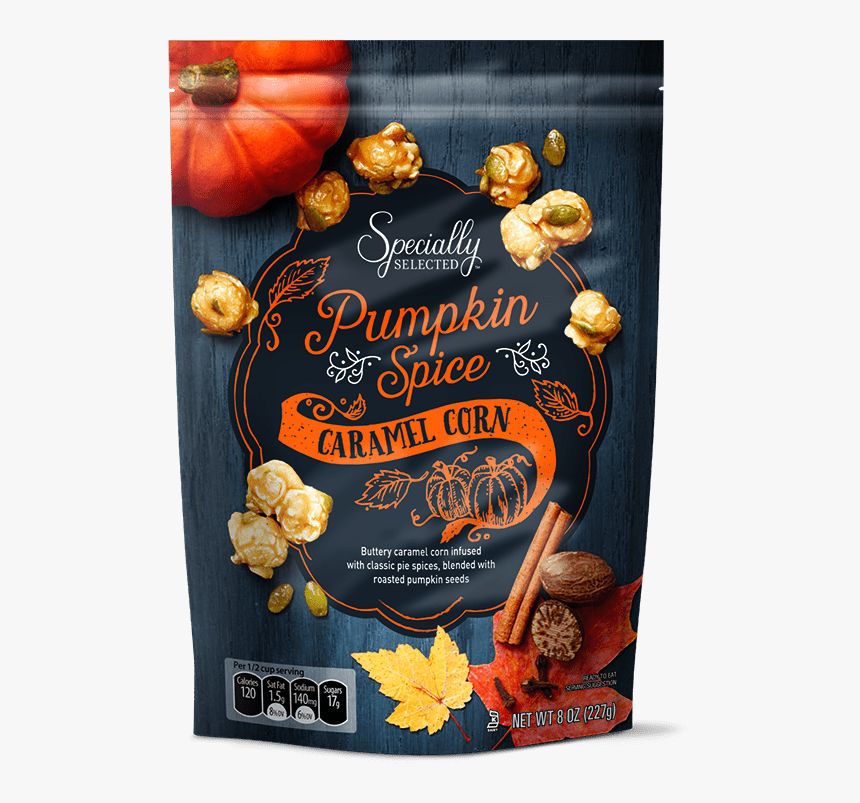 Pumpkin Spice Caramel Corn - Aldi Pumpkin Caramel Corn Png, Transparent Png
