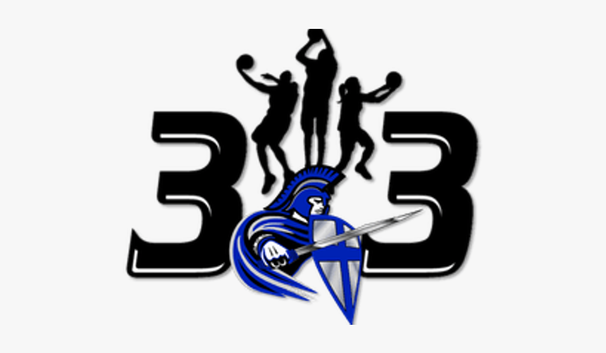 3 On 3 Basketball Clipart Png Black And White Stock - 3 On 3 Basketball, Transparent Png