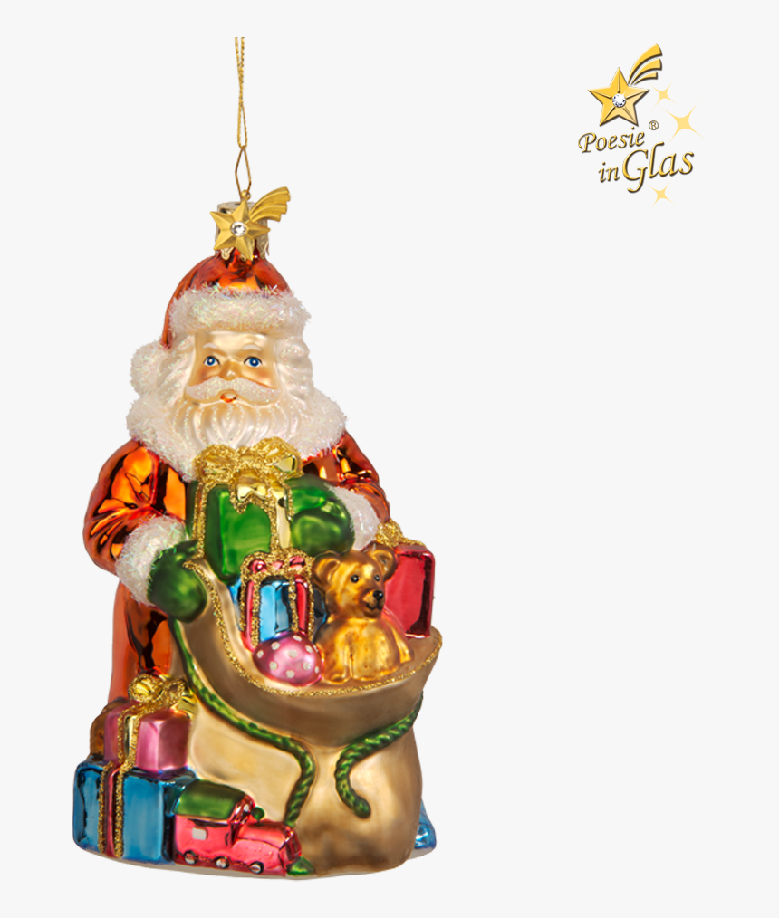 Santa Claus With Gift Bag - Christmas Ornament, HD Png Download