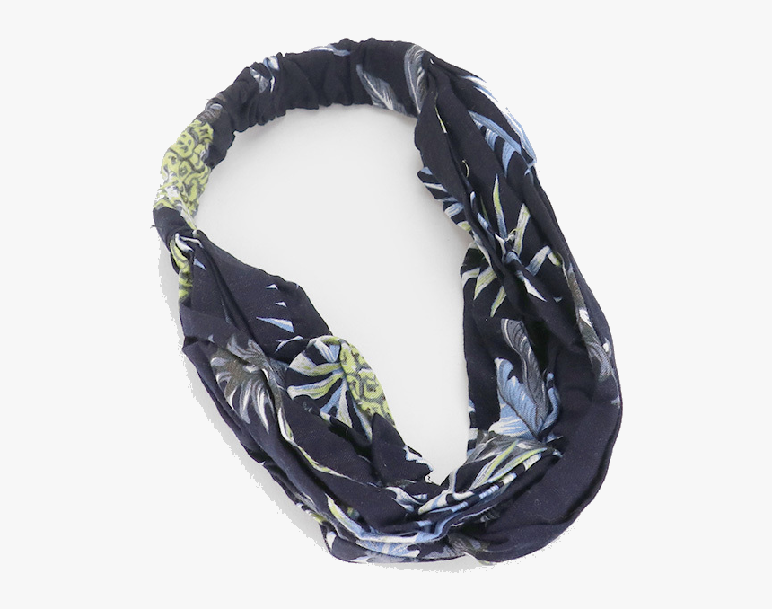 Pineapple Print Knotted Headband In Black- Shoplulu - Scarf, HD Png Download