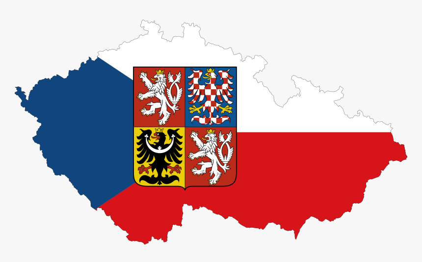 Czech Republic Coat Of Arms Flag, HD Png Download