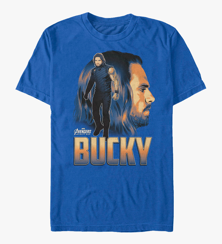 Bucky Avengers Infinity War T-shirt - Marvel T Shirt Bucky Barnes, HD Png Download