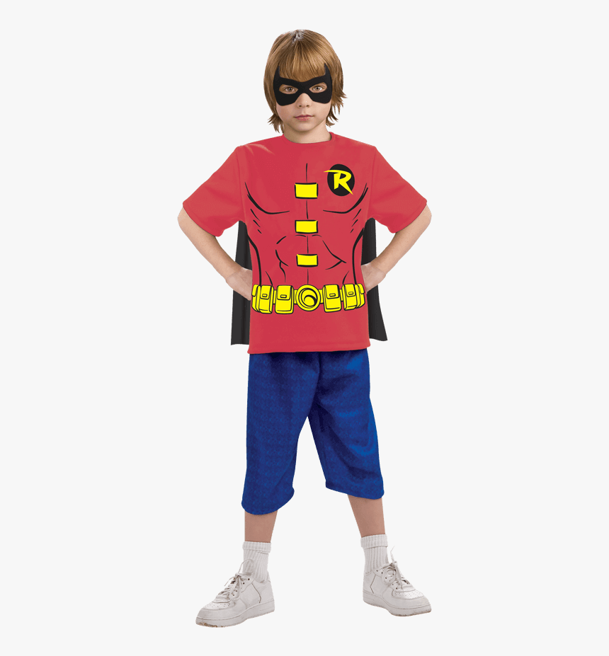 Kids Robin Cape T-shirt With Mask - John Cena Kläder, HD Png Download