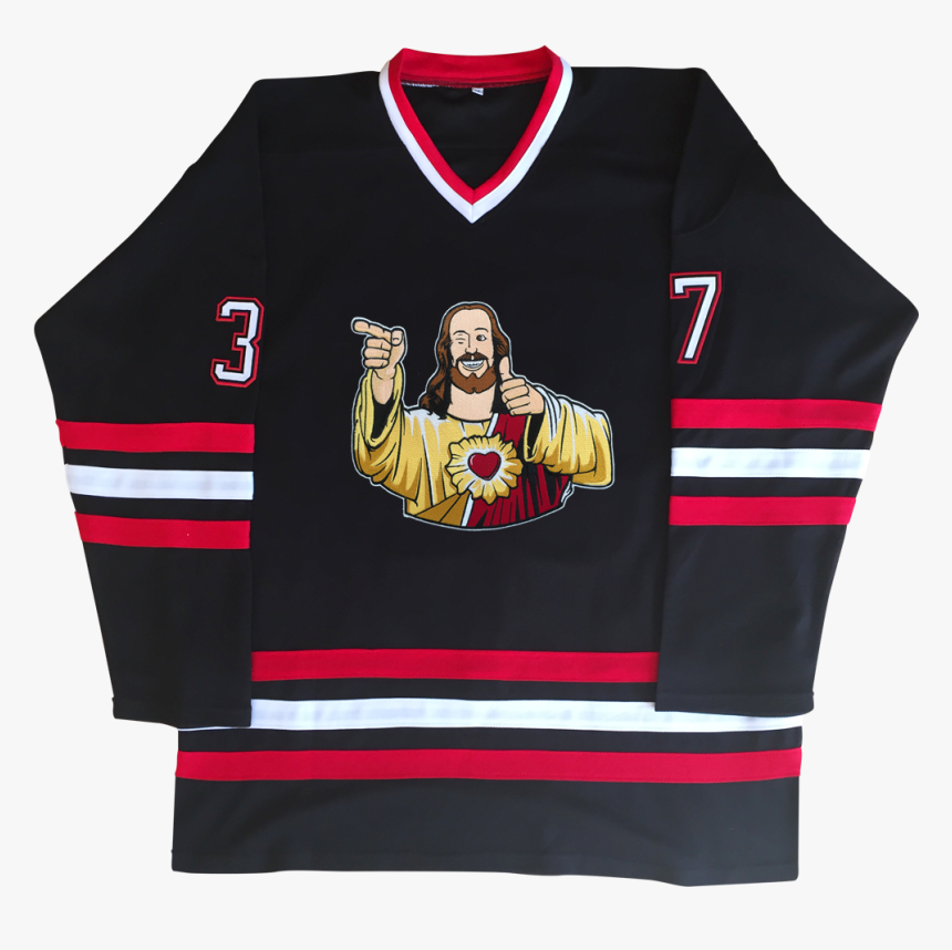Buddy Christ Hockey Jersey 
 Title Buddy Christ Hockey - Bobhawks Jersey, HD Png Download