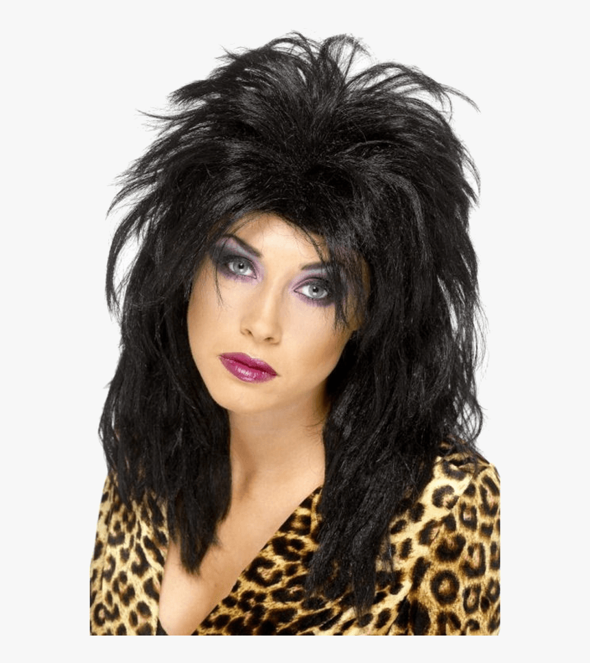 Popstar Black Wig, HD Png Download