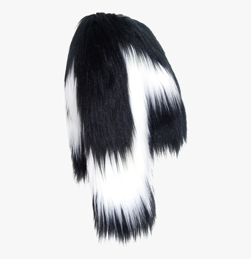 Black & White Yeti Colobus Bolero - Lace Wig, HD Png Download