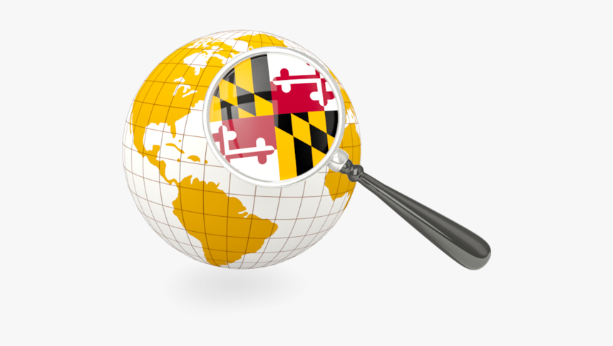 Magnified Flag With Globe - New Zealand Globe Png, Transparent Png