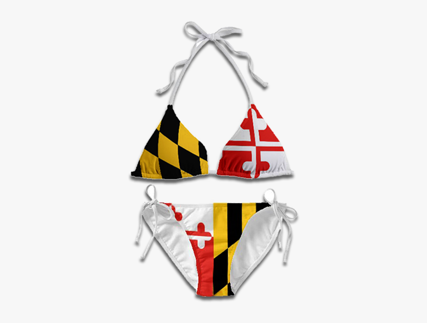 Maryland Flag Bikini, HD Png Download