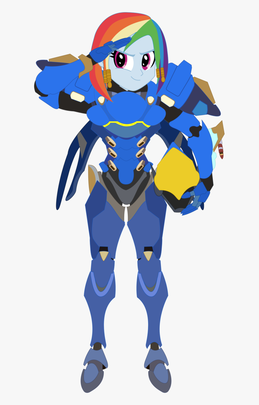 Alternate Hairstyle, Armor, Artist - Overwatch Pharah Pony, HD Png Download