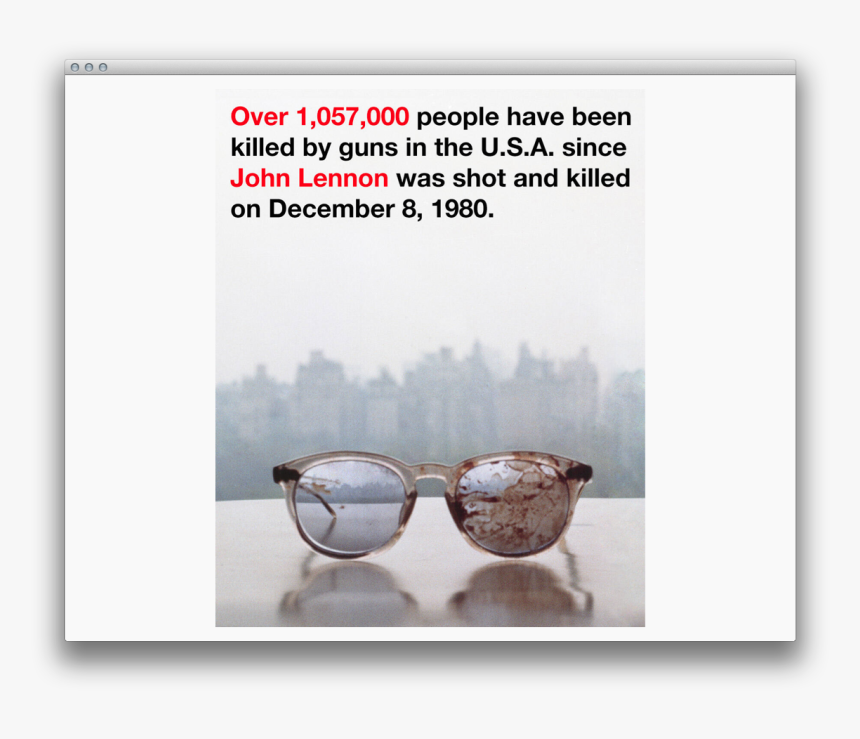 Yoko Ono Glasses, HD Png Download