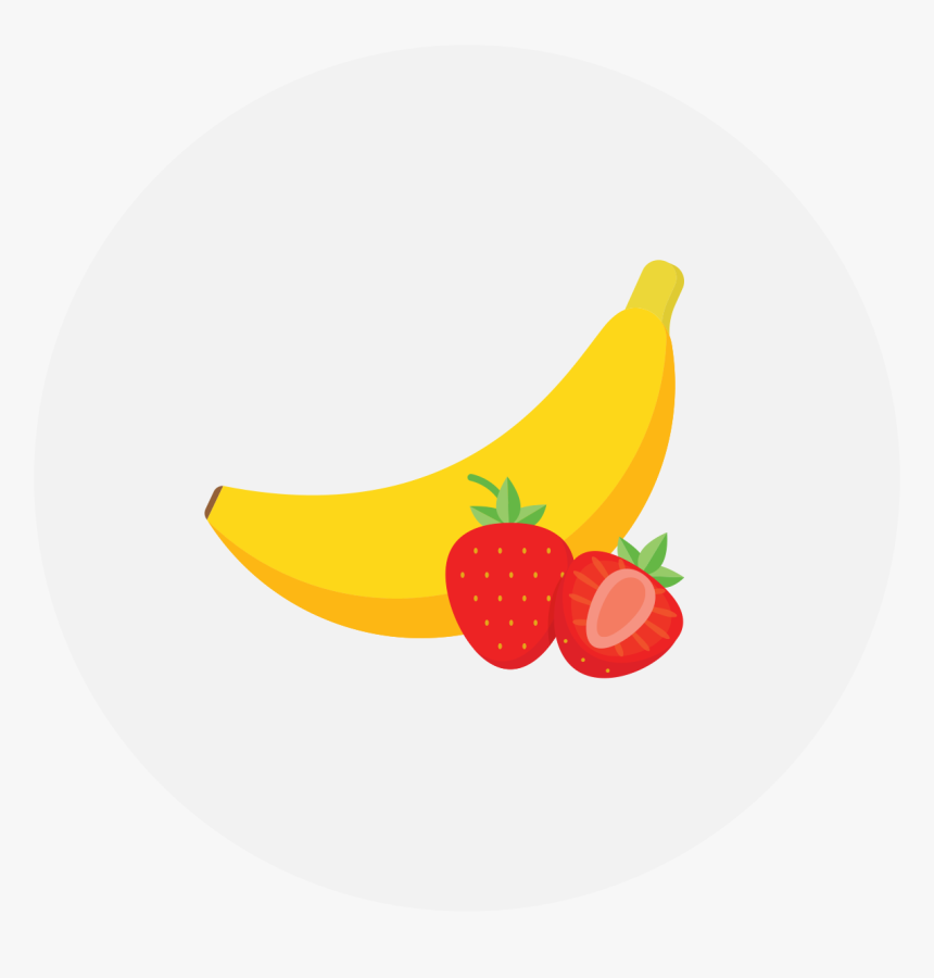 Strawberry And Banana Png, Transparent Png