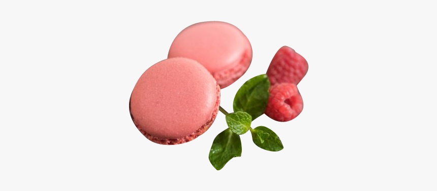 Macarons With Mint Leaf And Strawberry - Lingonberry, HD Png Download